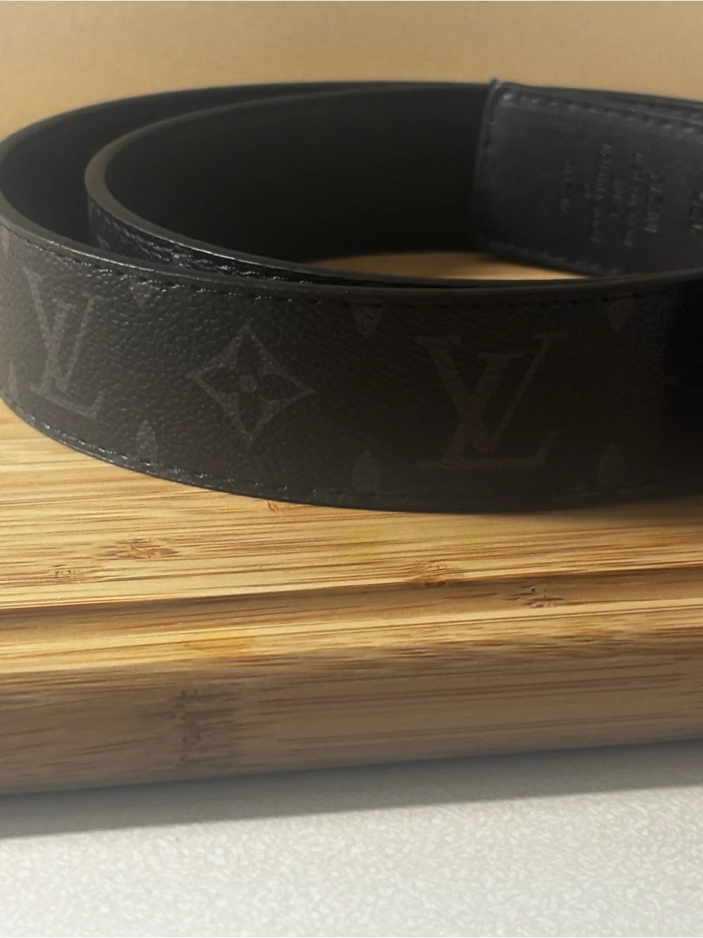 Brand New  Men’s Black Monogram LV Reversible Belt